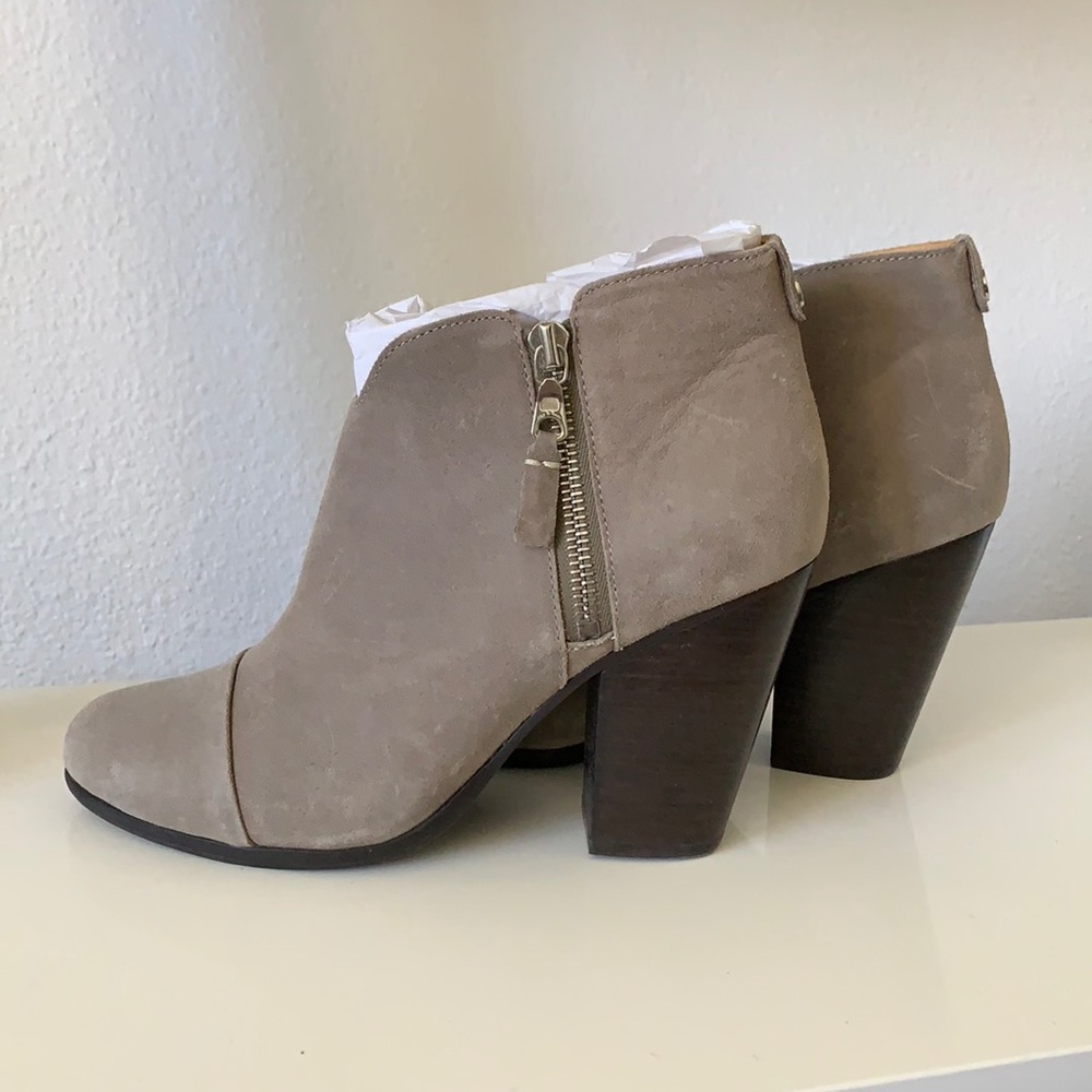 BRAND NEW Rag & Bone Margot Boots - Grey Suede